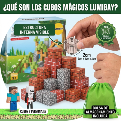 Set Lumibay: Cubos Magnéticos De 100pcs - La forma más divertida de decir "adiós al celular"