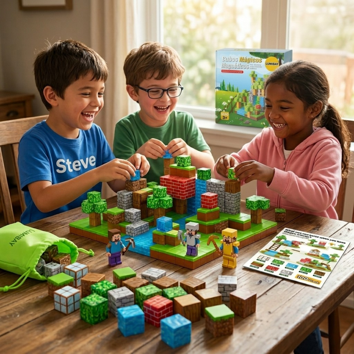 Set Lumibay: Cubos Magnéticos De 100pcs - La forma más divertida de decir "adiós al celular"