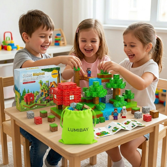 Set Lumibay: Bloques Magnéticos De 100pcs - La forma más divertida de decir "adiós al celular"